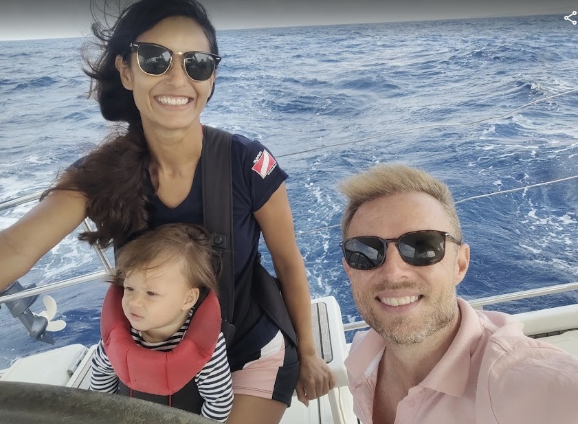 Ted, Vanessa and Sofia onboard